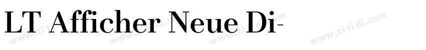 LT Afficher Neue Di字体转换